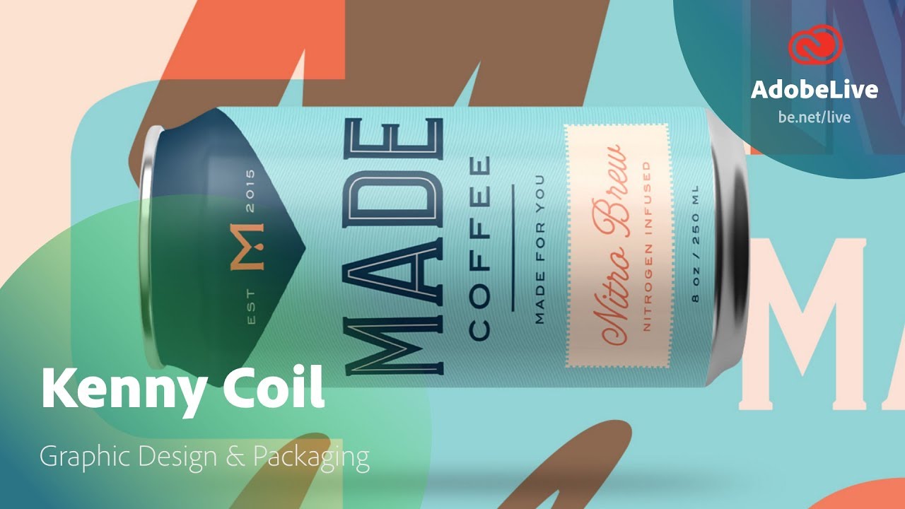 Live Graphic Design & Packaging with Kenny Coil 1/3