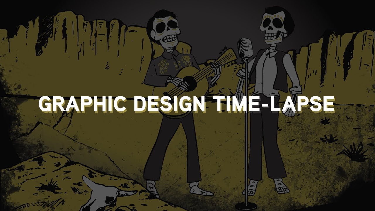 Adobe Illustrator Graphic Design Time-lapse – Midnight Sun T-Shirt