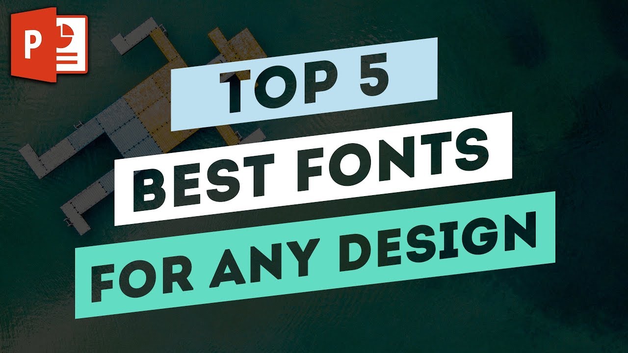 TOP 5 Best Fonts for any Graphic Design Project ✔