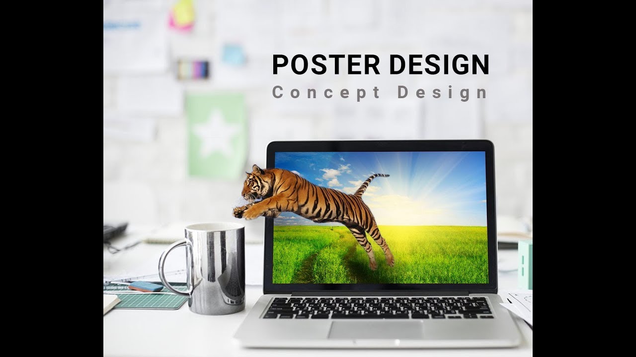 Graphic design,Poster Design Concept in Photoshop cc 2015