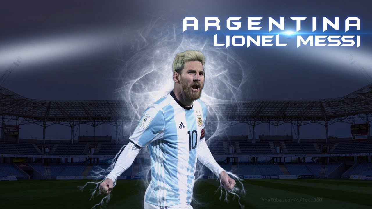 Photoshop Graphic Design – Football Wallpaper – Argentina’s Lionel Messi
