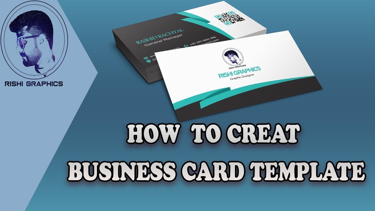 How to make business card template in photoshop | Rishi graphics | Graphic Design