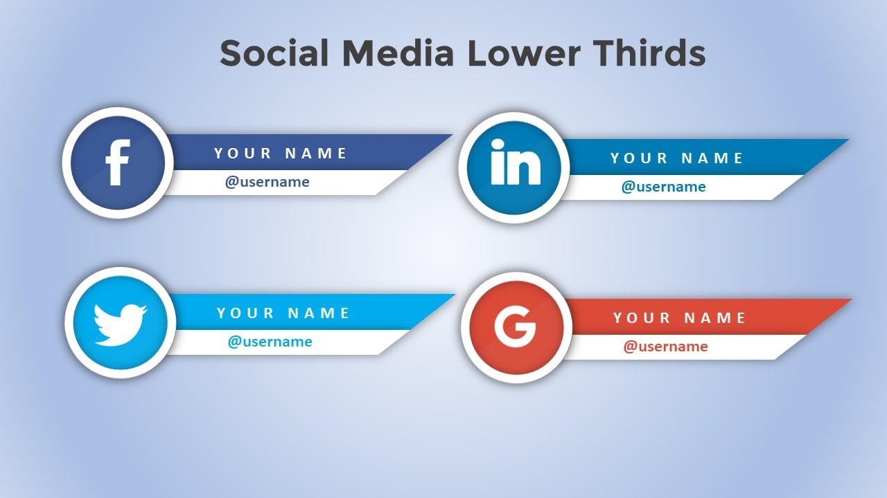 2.Create SOCIAL MEDIA lower thirds/Powerpoint Presentations/Graphic Design/Free Template