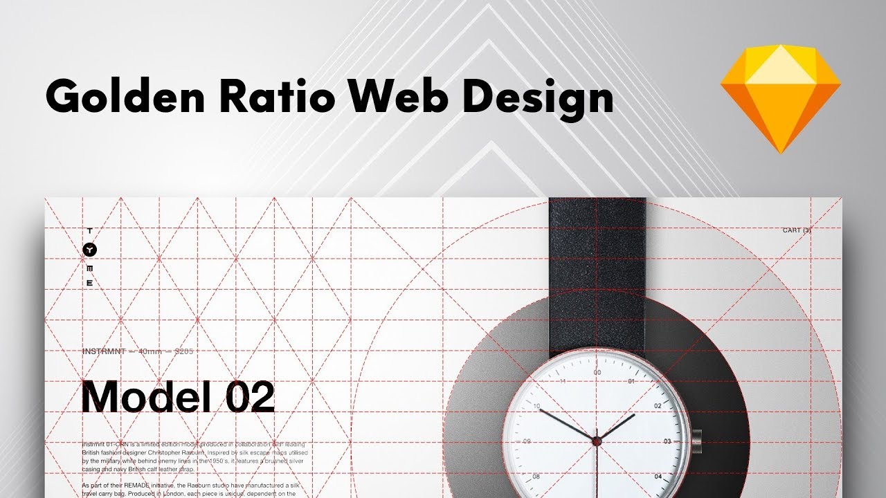 Golden Ratio Web Design | TYME (UI Design in Sketch #07)
