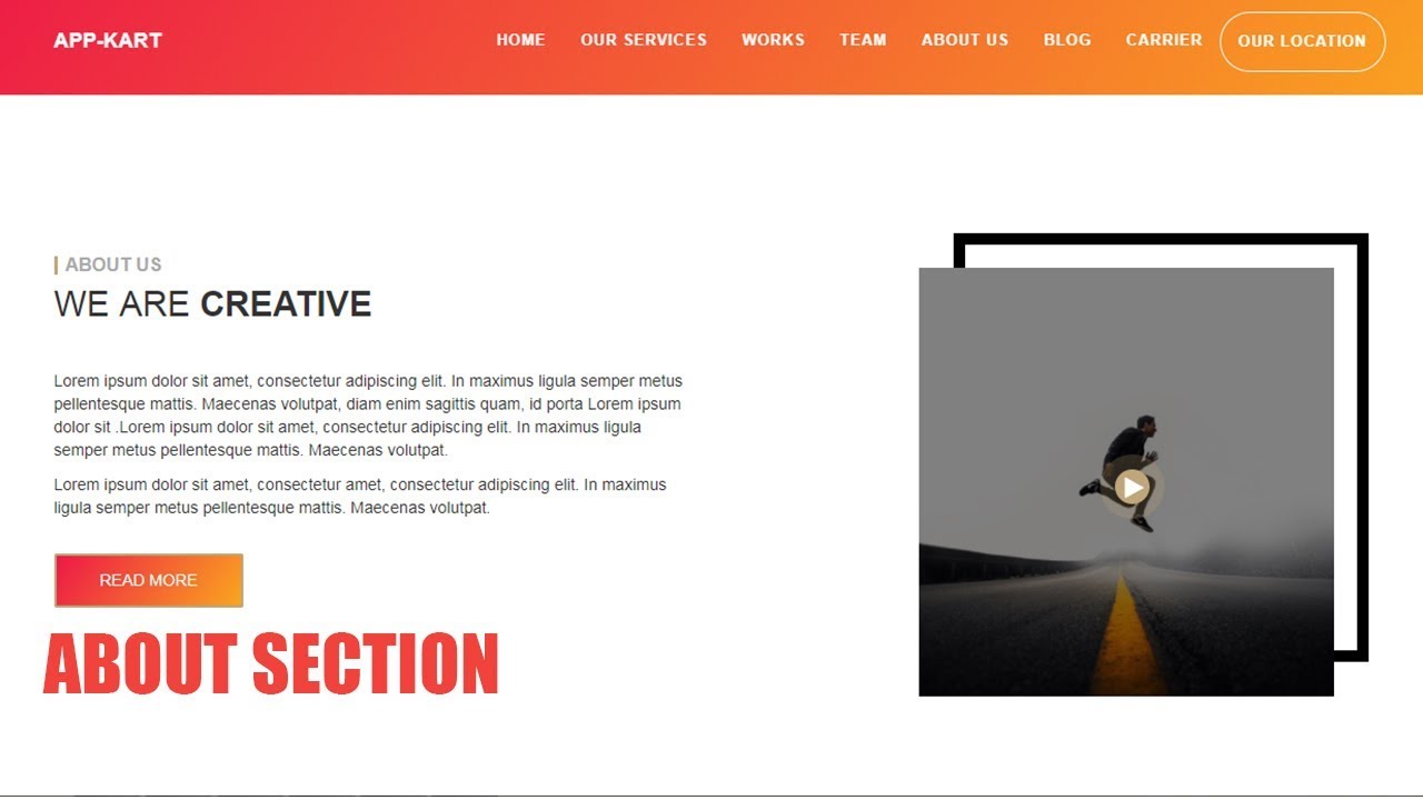 #5 Responsive website design || About us section || Html 5 Bootstrap css3