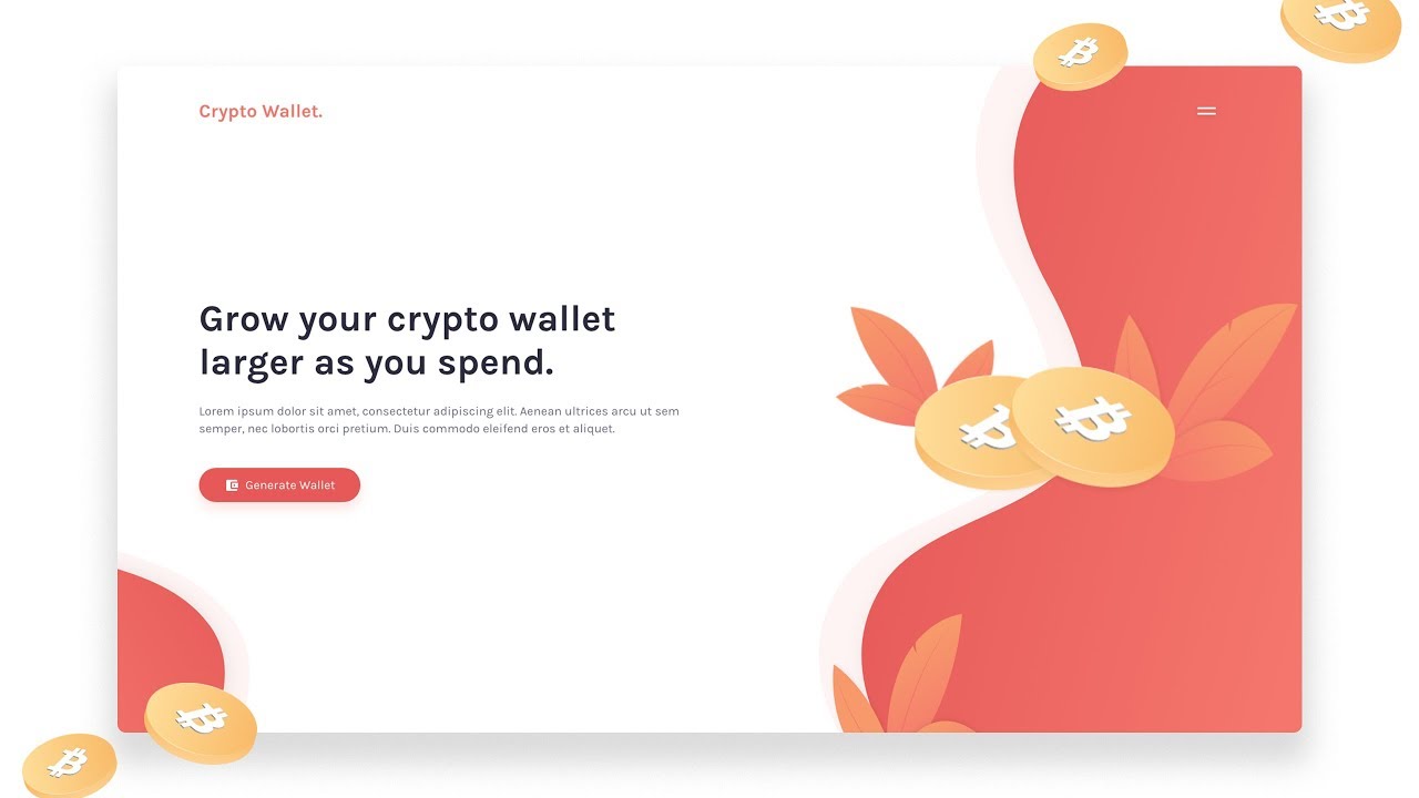 Web Design Speed Art – Cryptocurrency Landing Page