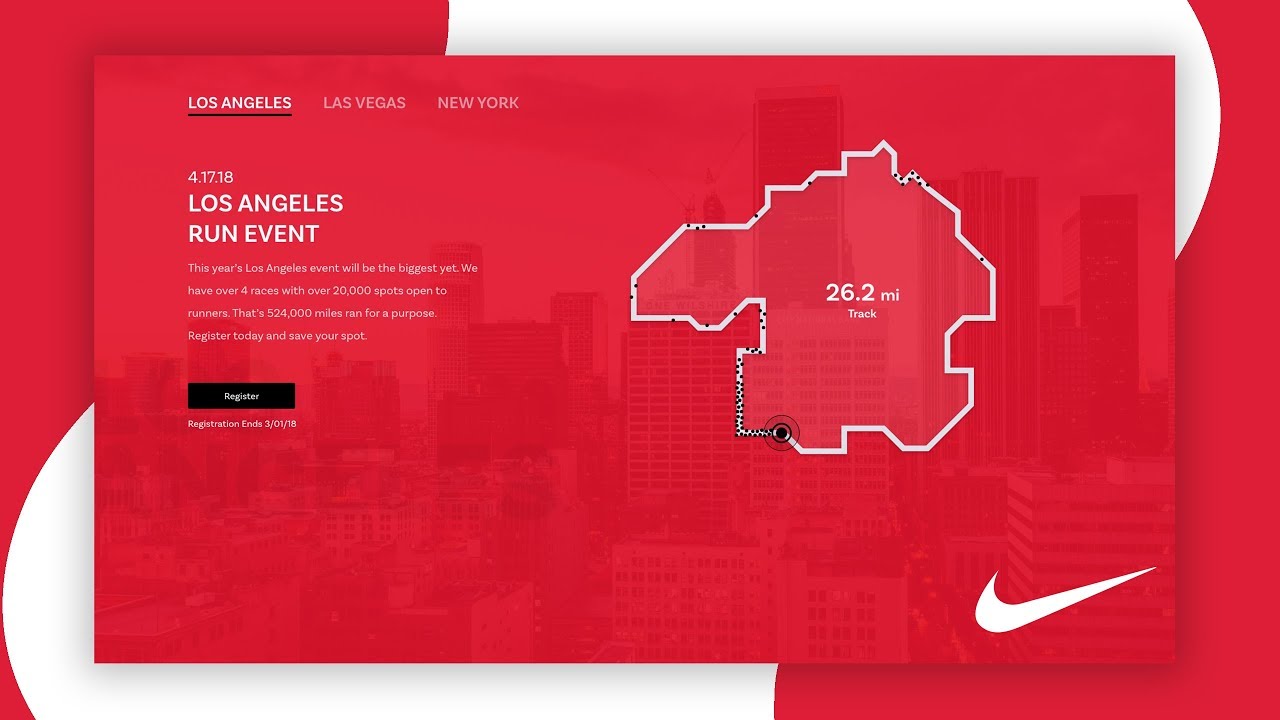 Nike Just Run (Redesign) – Web Design Speed Art