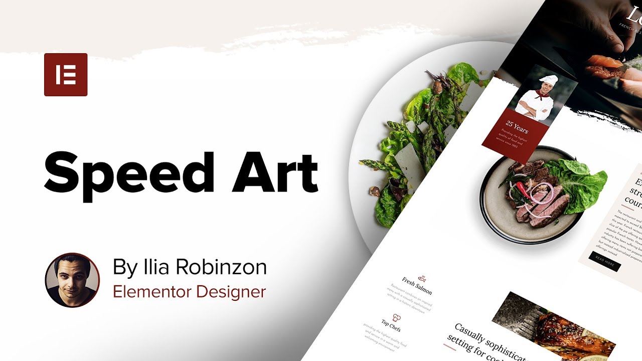 100% Elementor Web Design Speed Art – Plus New Restaurant Template Set