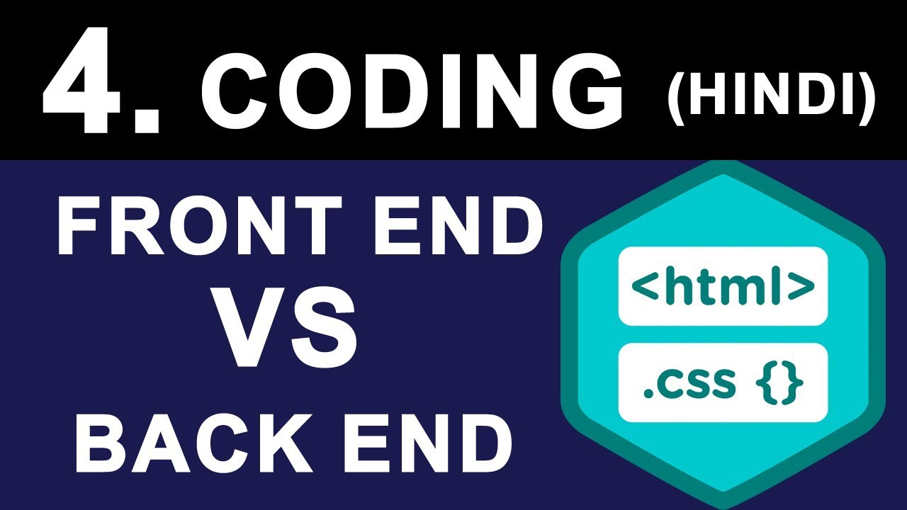 What is Front End & Back End Web Development | Coding Languages used for Website Design in Hindi