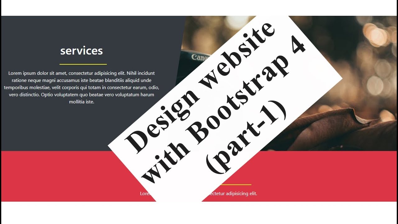 Website Design with Bootstrap 4 (part-1) web design Bangla tutorial (part-7)