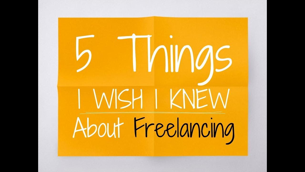 Web Design Freelancing: 5 Things I Wish I Knew
