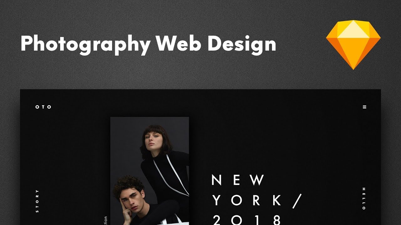 Photography Portfolio Web Design | OTO (UI Design in Sketch #13)
