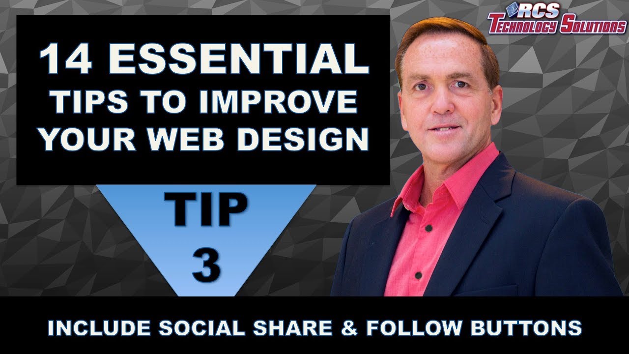 Website Design Boston, 14 Website Design Tips, Tip #3 Include Social Share & Follow Buttons