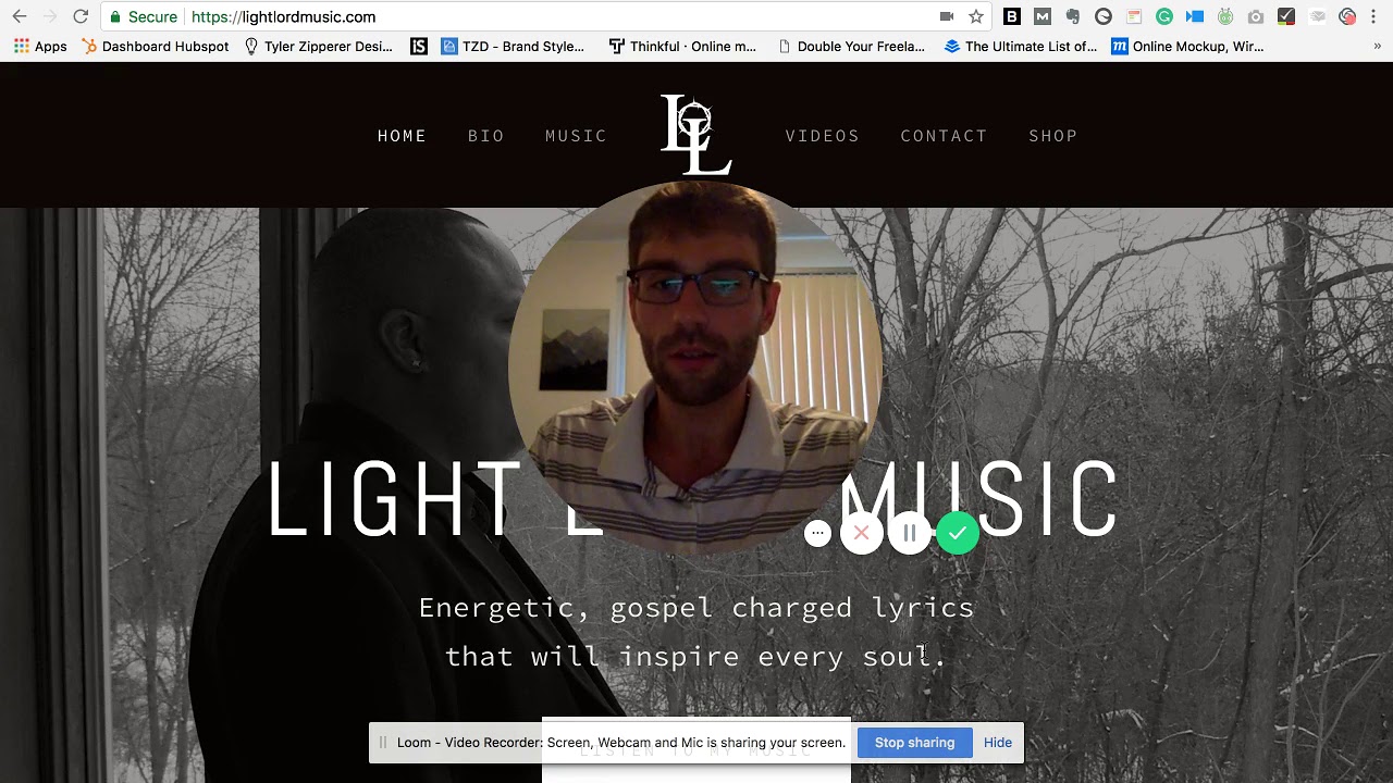 LightLord Music Website Design