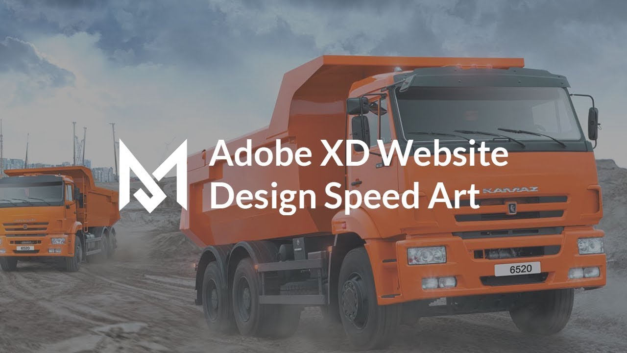 Adobe XD Website Design Speed Art #1 – Moving bulk materials website design