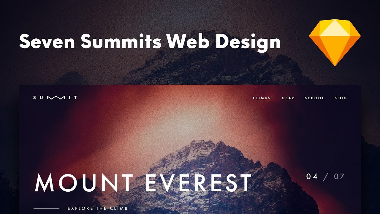 Seven Summits Web Design | SUMMIT (UI Design in Sketch #10)