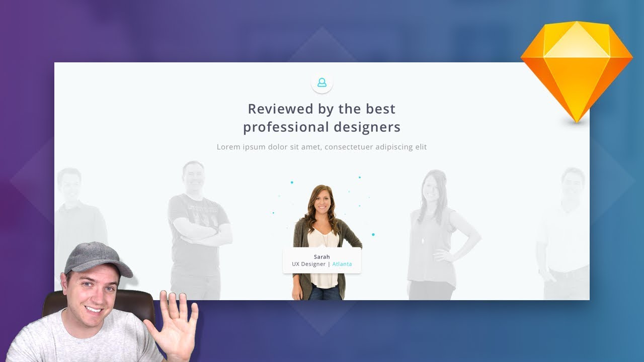 Sketch Tutorial Web Design: Team Page Design Concept