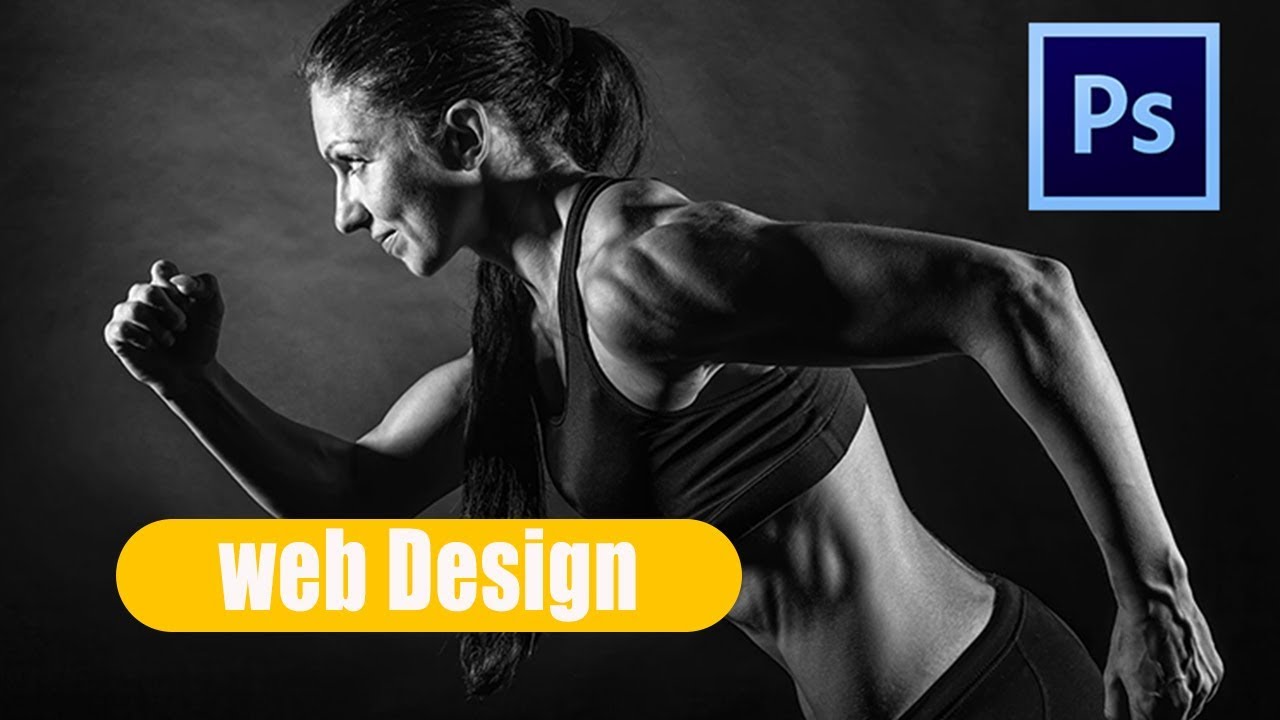 The complete website design course in Photoshop- 2 projects