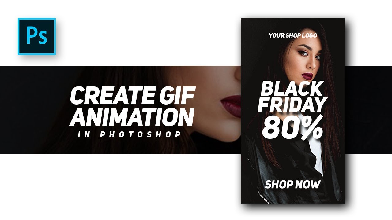 How to Create Professional GIF Animation for banners advertising website – #Photoshop Tutorials