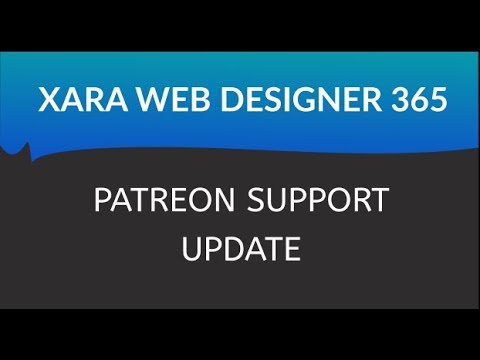 Web Design Tutorials for Xara Web Designer: Patreon Update