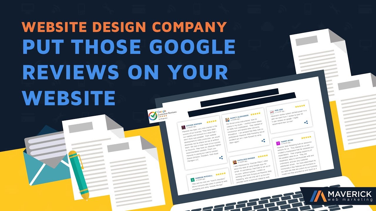 Website Design Company – Put Those Google Reviews on Your Website