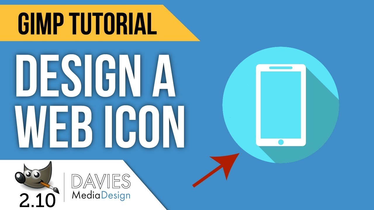 GIMP Tutorial: How to Design Website Icons in GIMP 2.10 (2018)