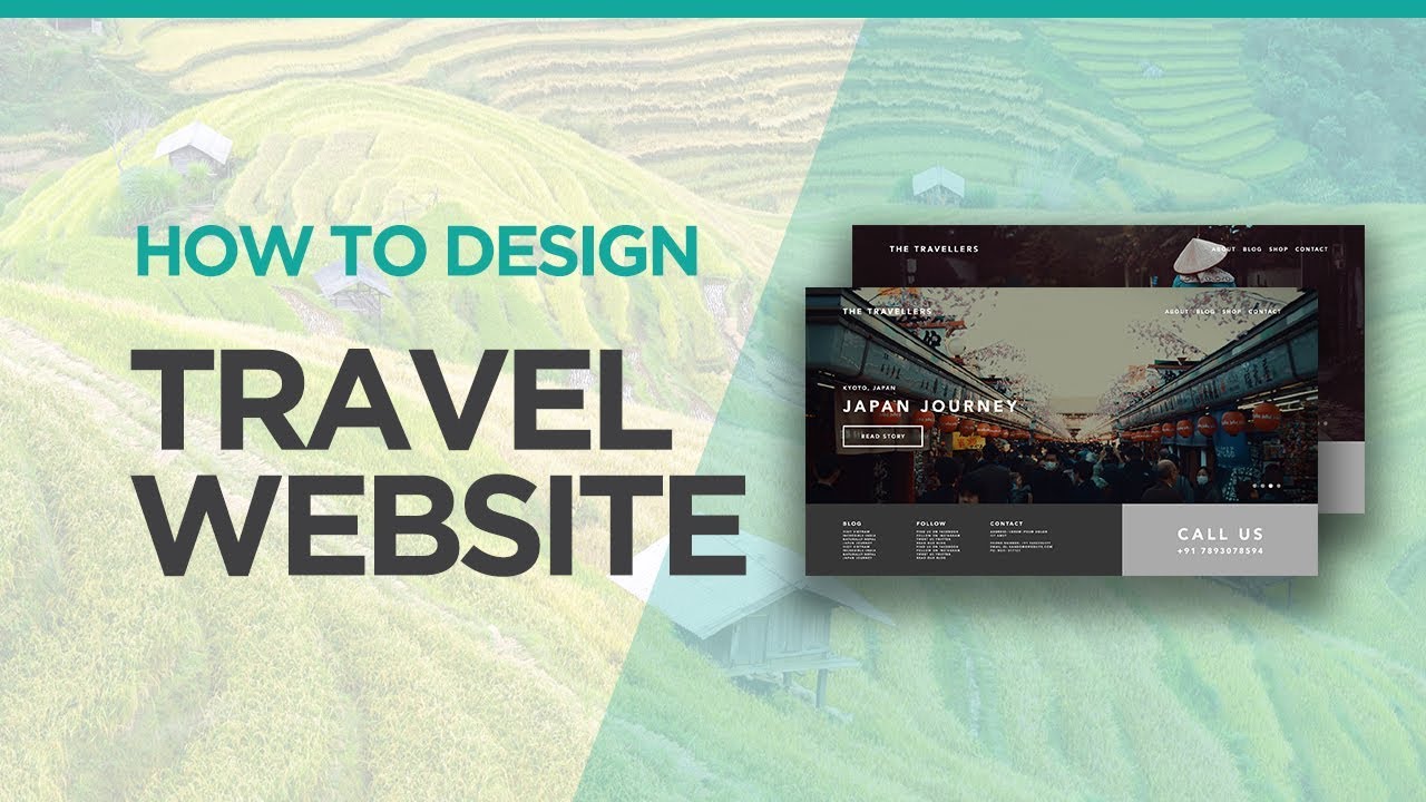 Create Modern Web Design – Travel Website | Adobe XD Tutorial