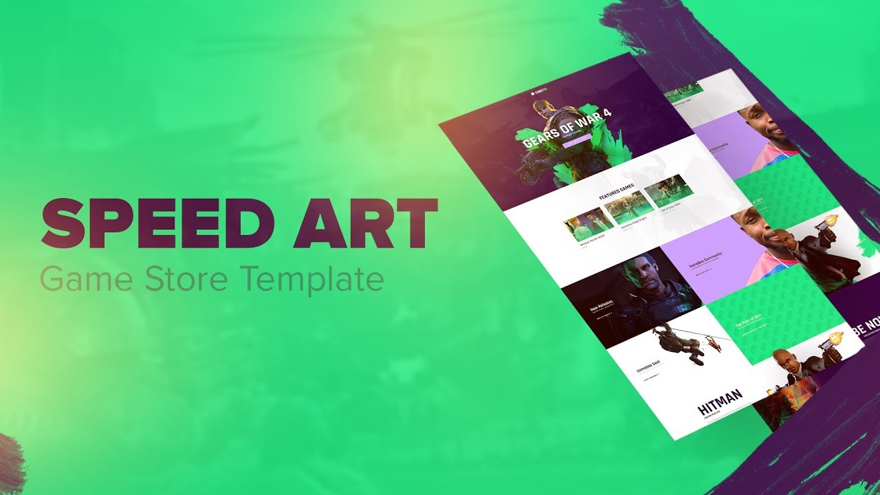 Web Design – Speed Art 2 – Template in Elementor