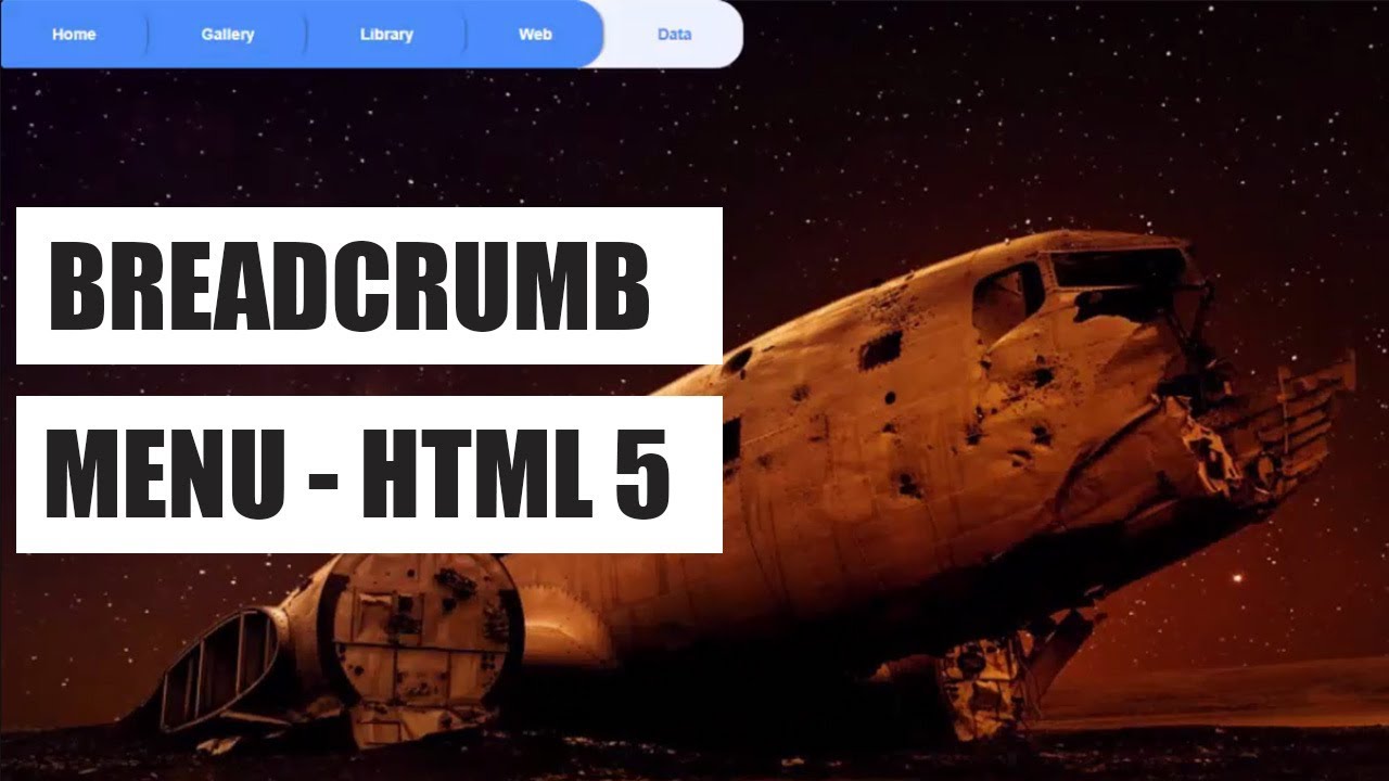Breadcrumb Menu for your website design – Html 5 & pure css 3