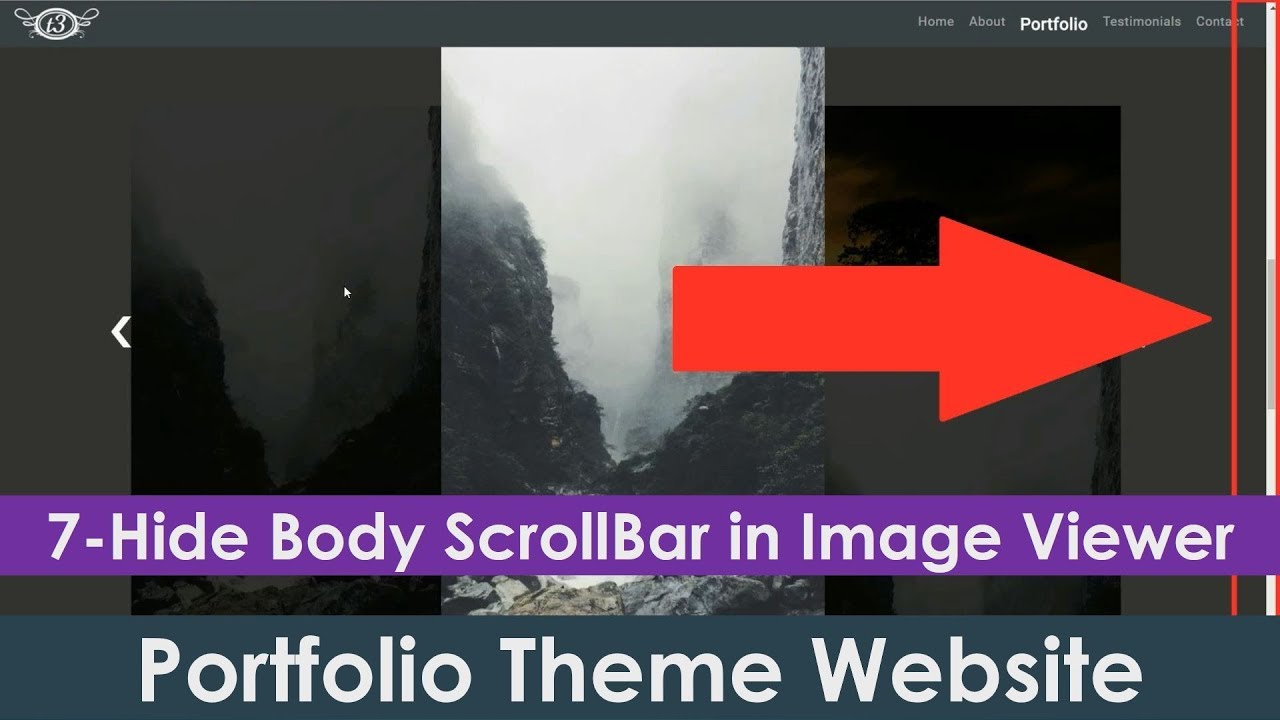 7/15: Hide Body Scroll Bar When Modal (Image Viewer) is Active | Create Portfolio Theme Website