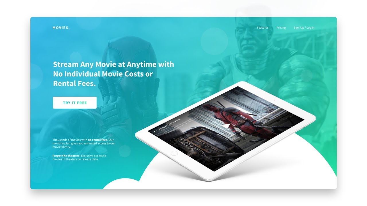 How to Design and Code a Responsive Movie Streaming Website – Part 1