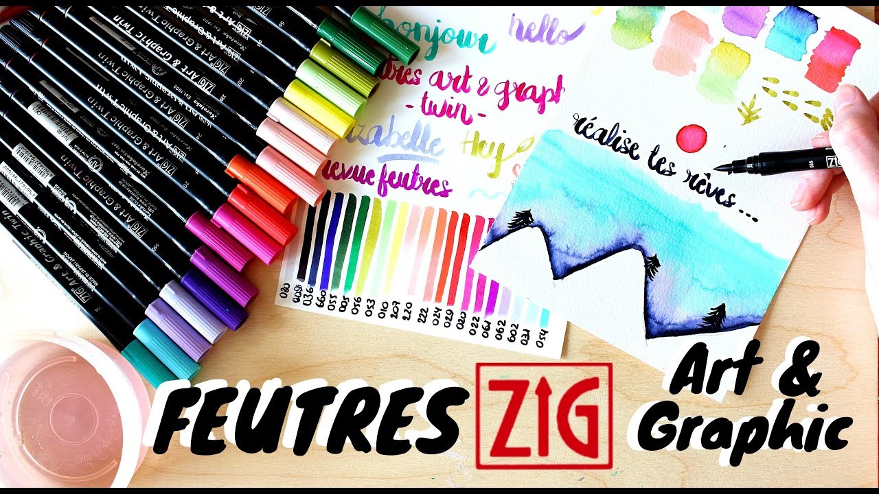 FEUTRES AQUARELLABLES Zig Art & Graphic Twin