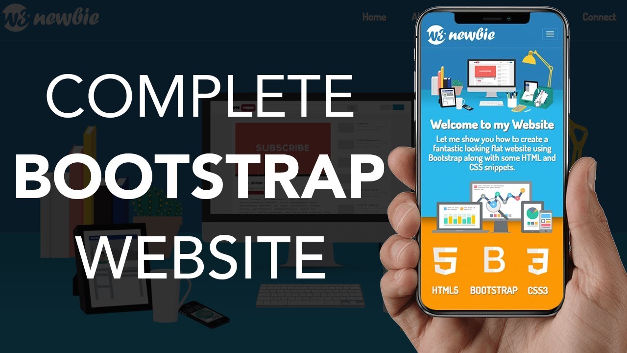 Responsive Bootstrap Website From Scratch – HTML5/CSS3 Tutorial