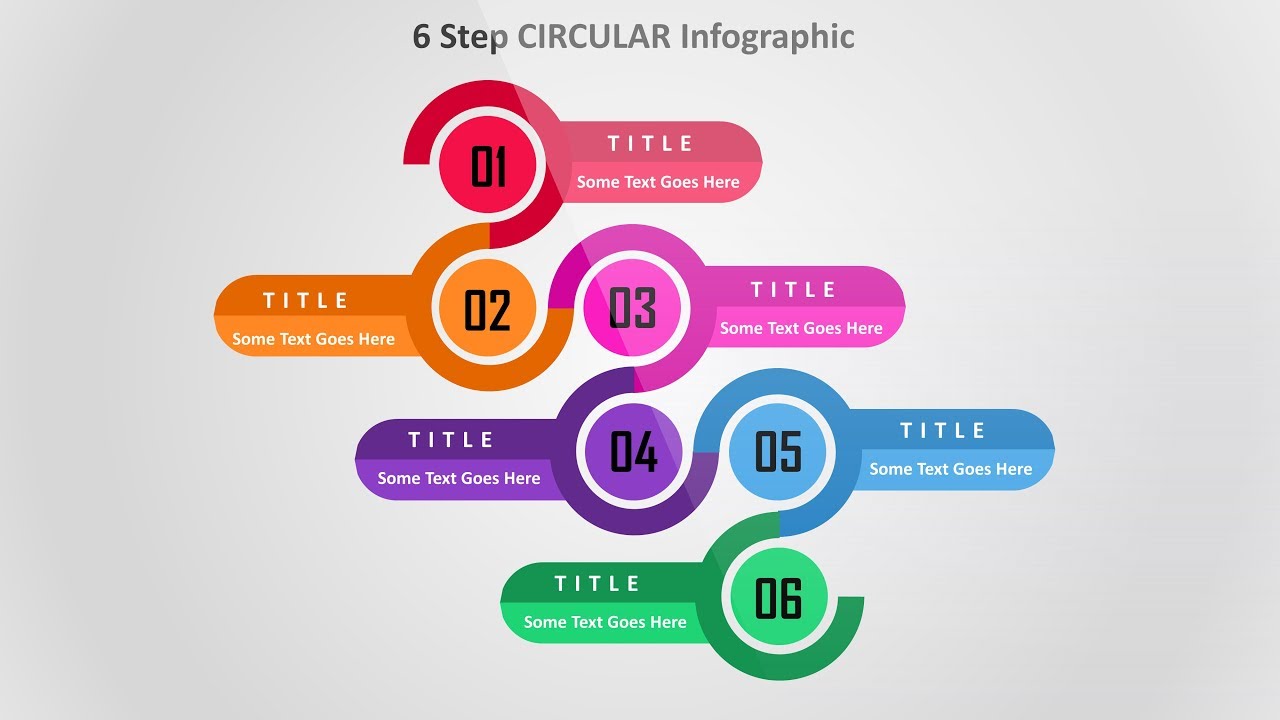 1.Create 6 step CONNECTED CIRCLE infographic/Powerpoint Presentations/Graphic Design/Free Template