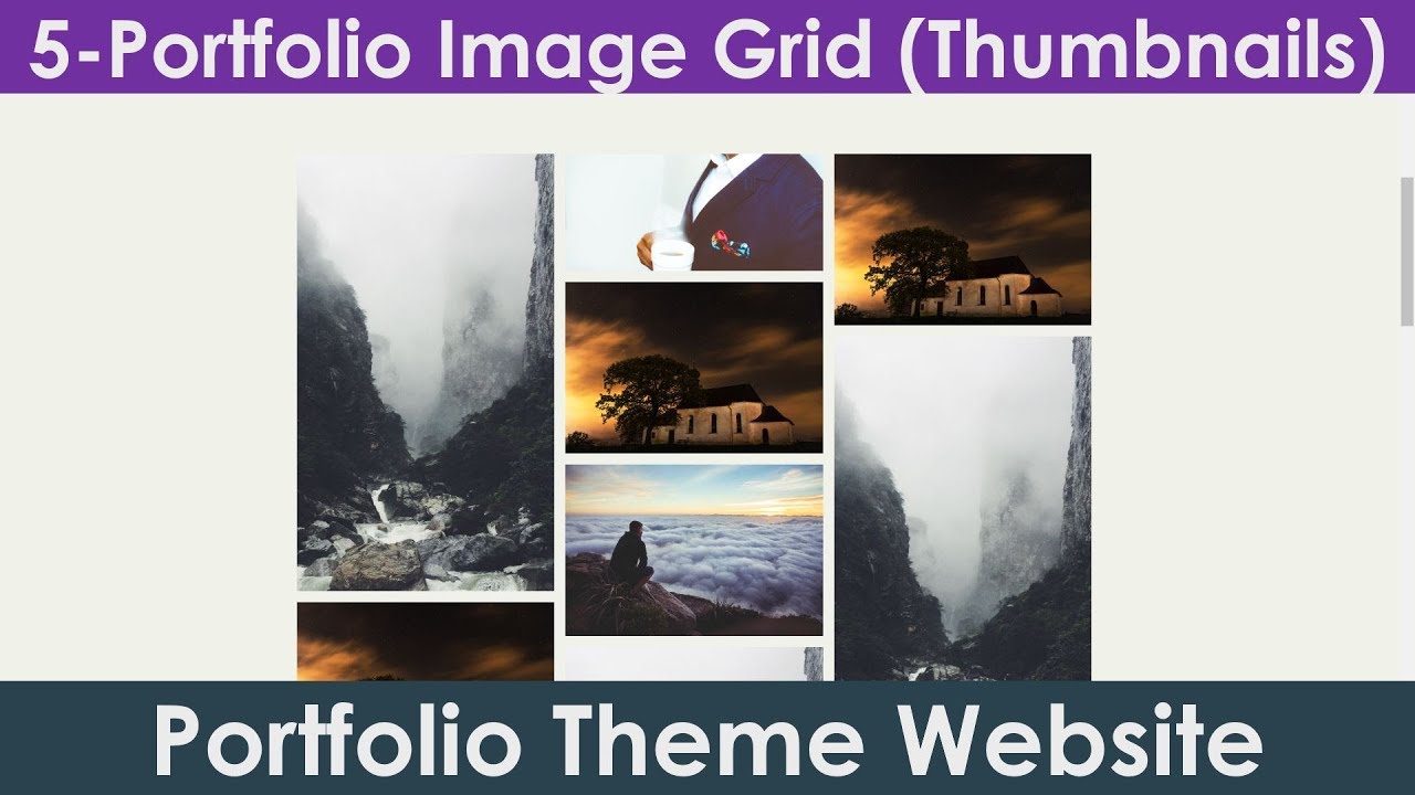 5/15: Image Grid | Image Thumbnails | Image Gallery | Create Portfolio Theme Website