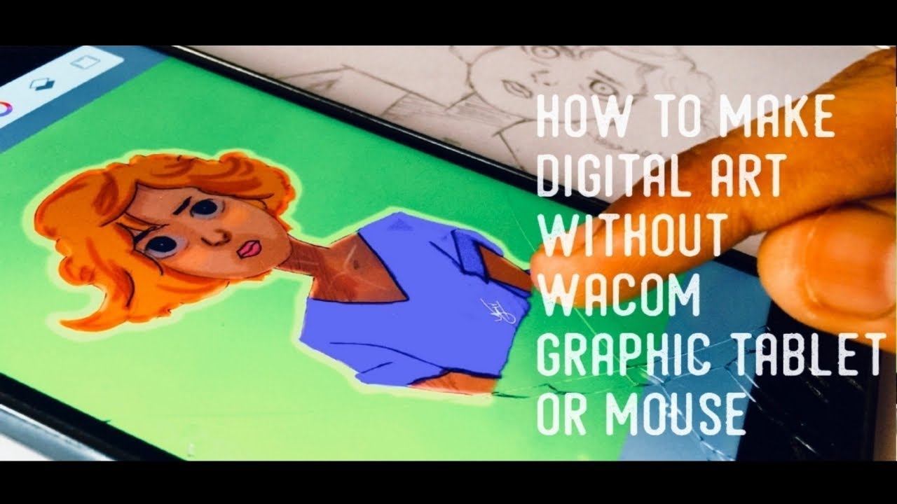 HOW TO MAKE A DIGITAL ART WITHOUT GRAPHIC TABLET/WACOM OR MOUSE