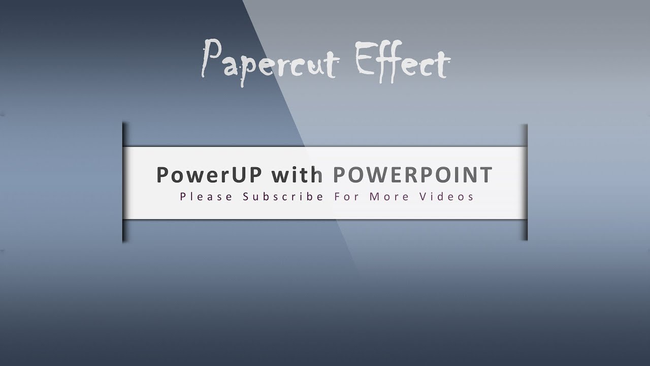 5.Create PAPER CUT effect in PowerPoint/PowerPoint Presentation/Graphic Design/Free Template