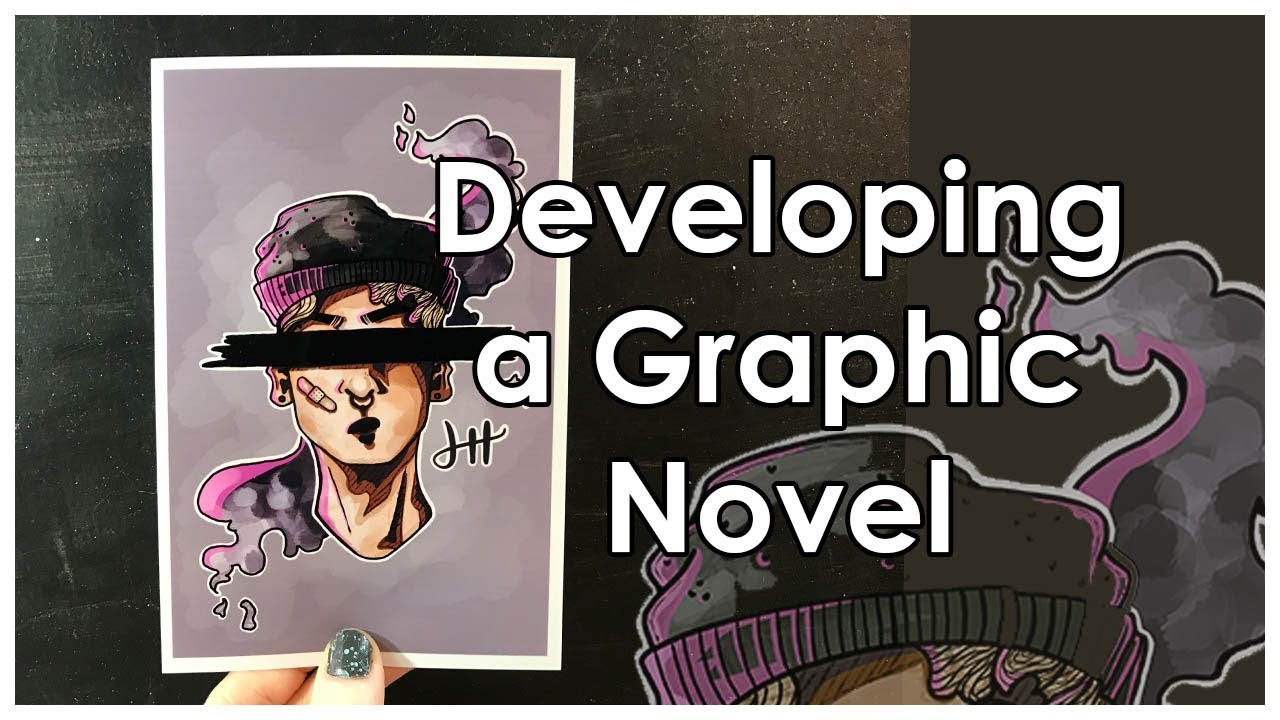 Working in a Cyberpunk Art Style & Developing a Graphic Novel  | iPad Illustration Time Lapse