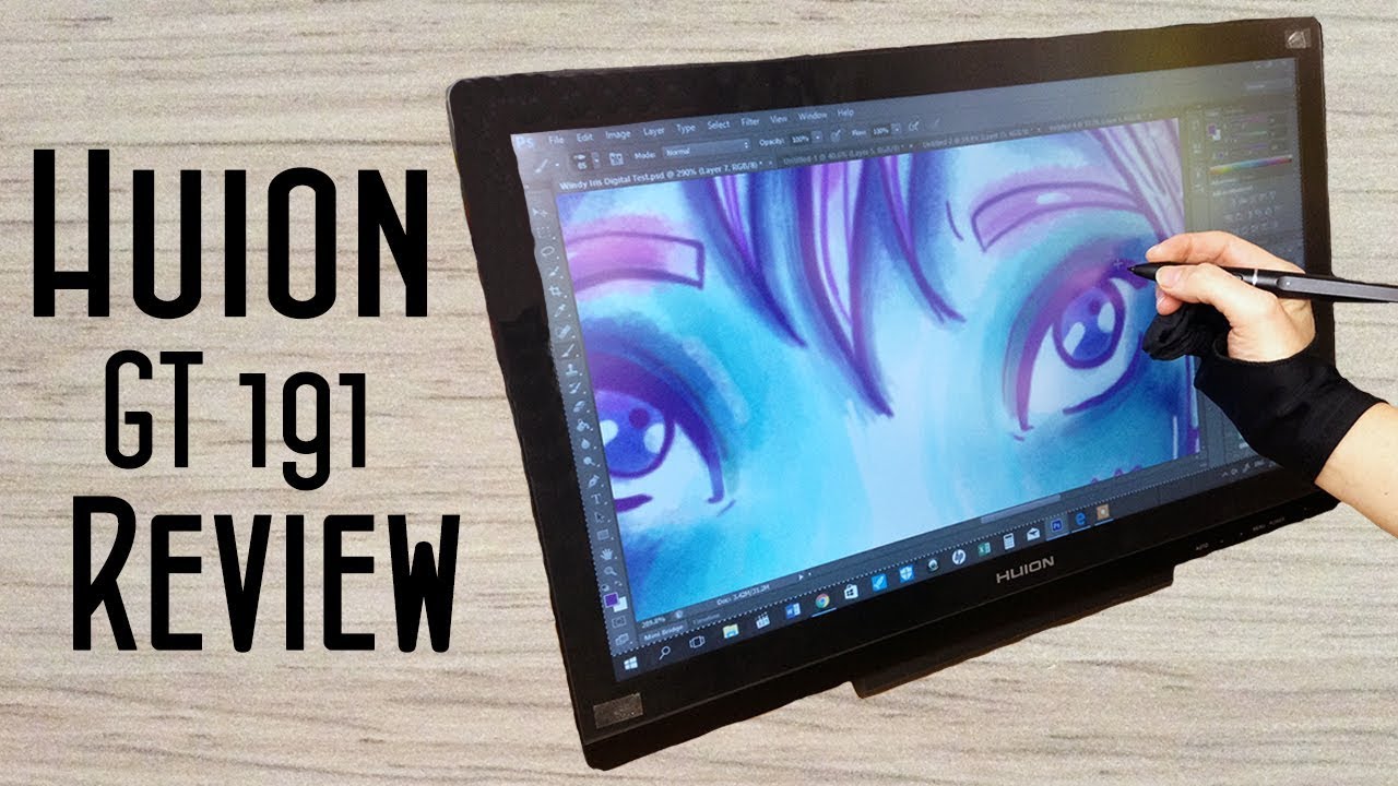 Review, Demo and Set Up of the Huion Kamvas GT 191 Graphics Pen Display Monitor – Artists Tablet